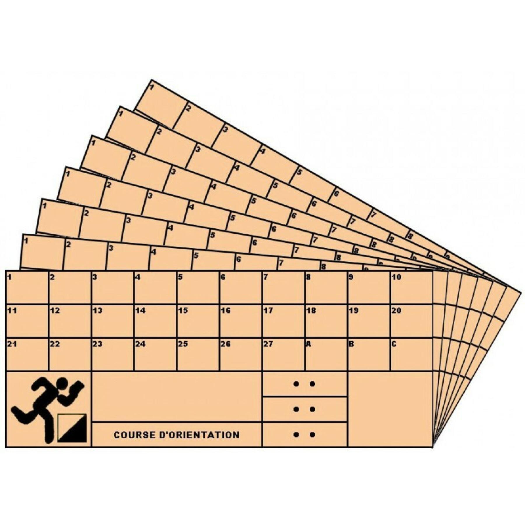 Förpackning med 50 kontrollkort för sporti france