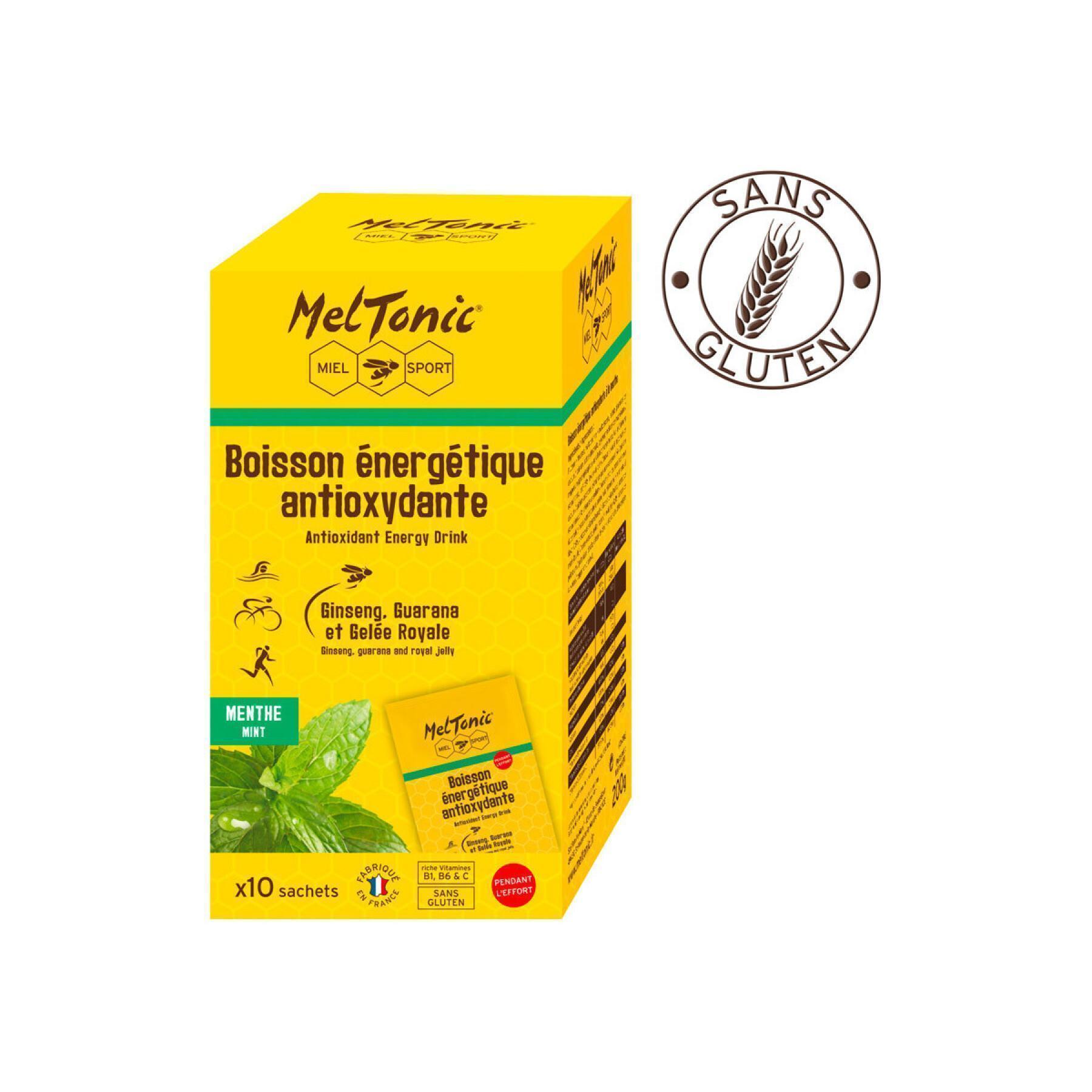 10 paket antioxidant energidryck Meltonic - Menthe
