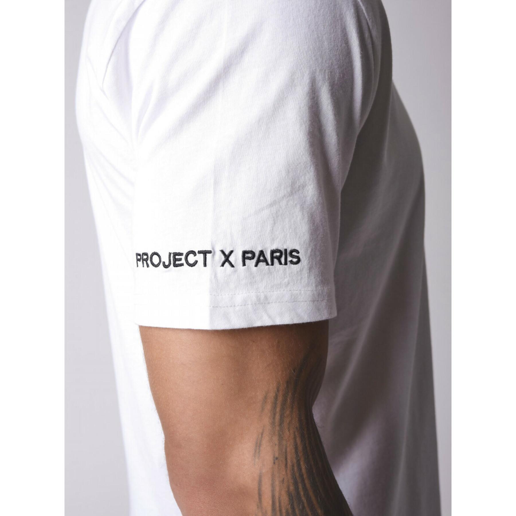 T-shirt med enkel ärm och broderi Project X Paris