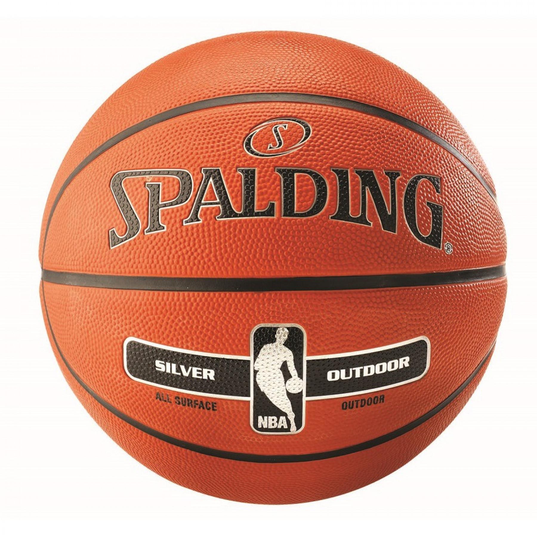Ballong Spalding NBA Silver Outdoor