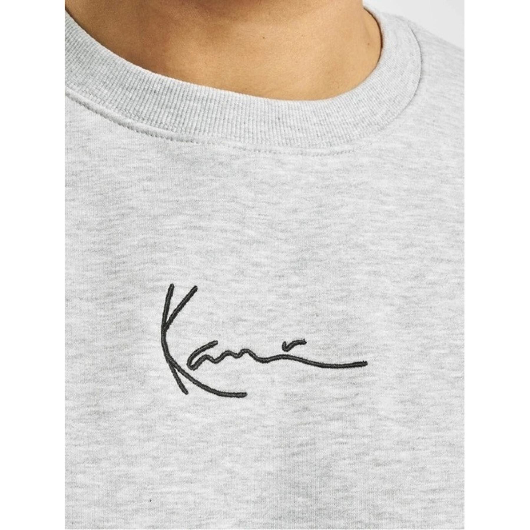 Sweatshirt med rund halsringning Karl Kani Small Signature