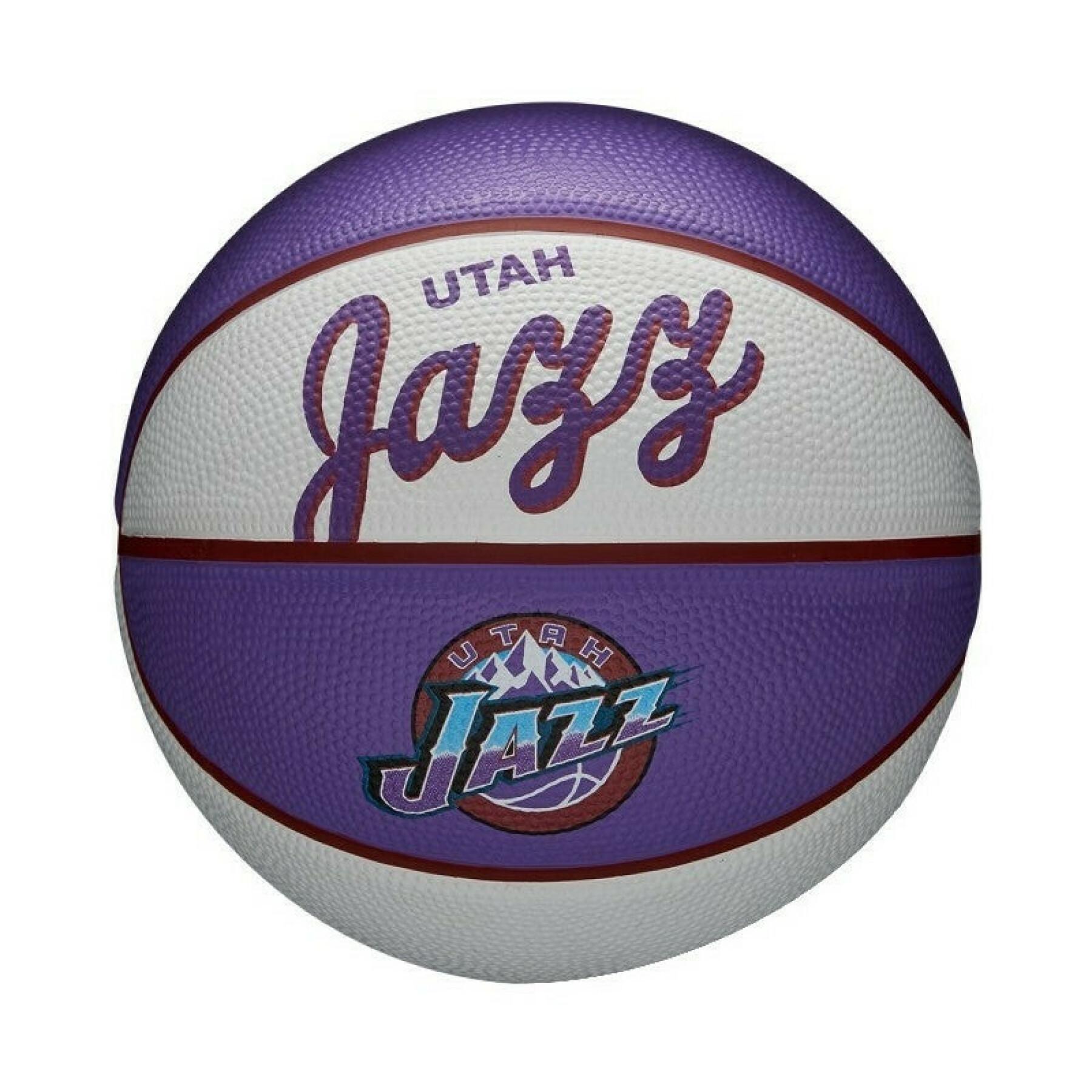 Mini nba retro boll Utah Jazz
