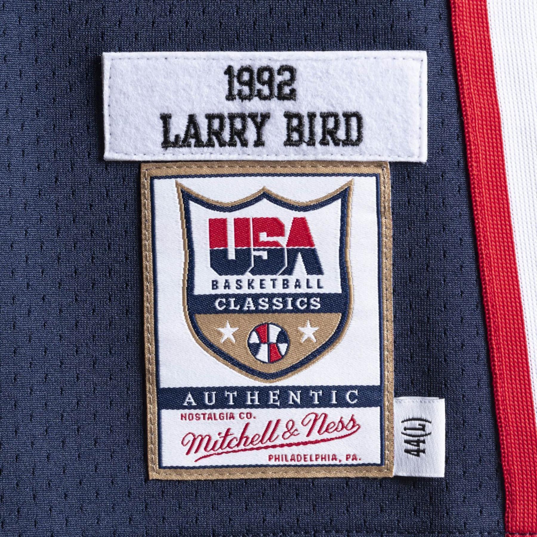 Autentisk lagtröja USA nba Larry Bird