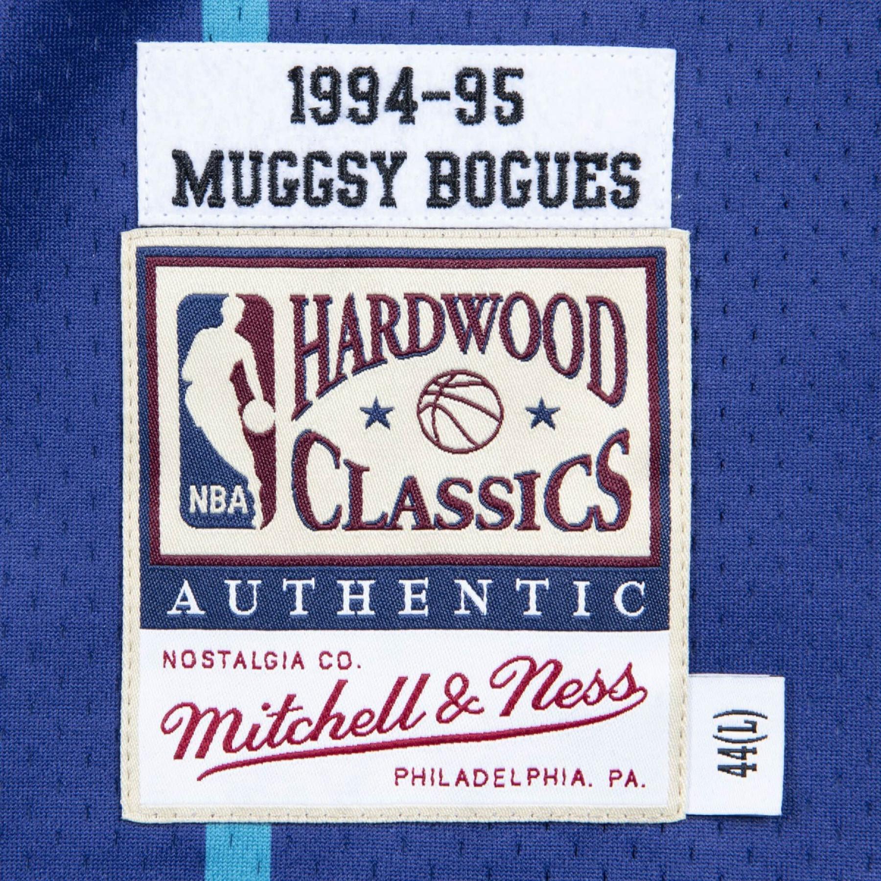Autentisk tröja Charlotte Hornets Muggsy Bogues 1994/95