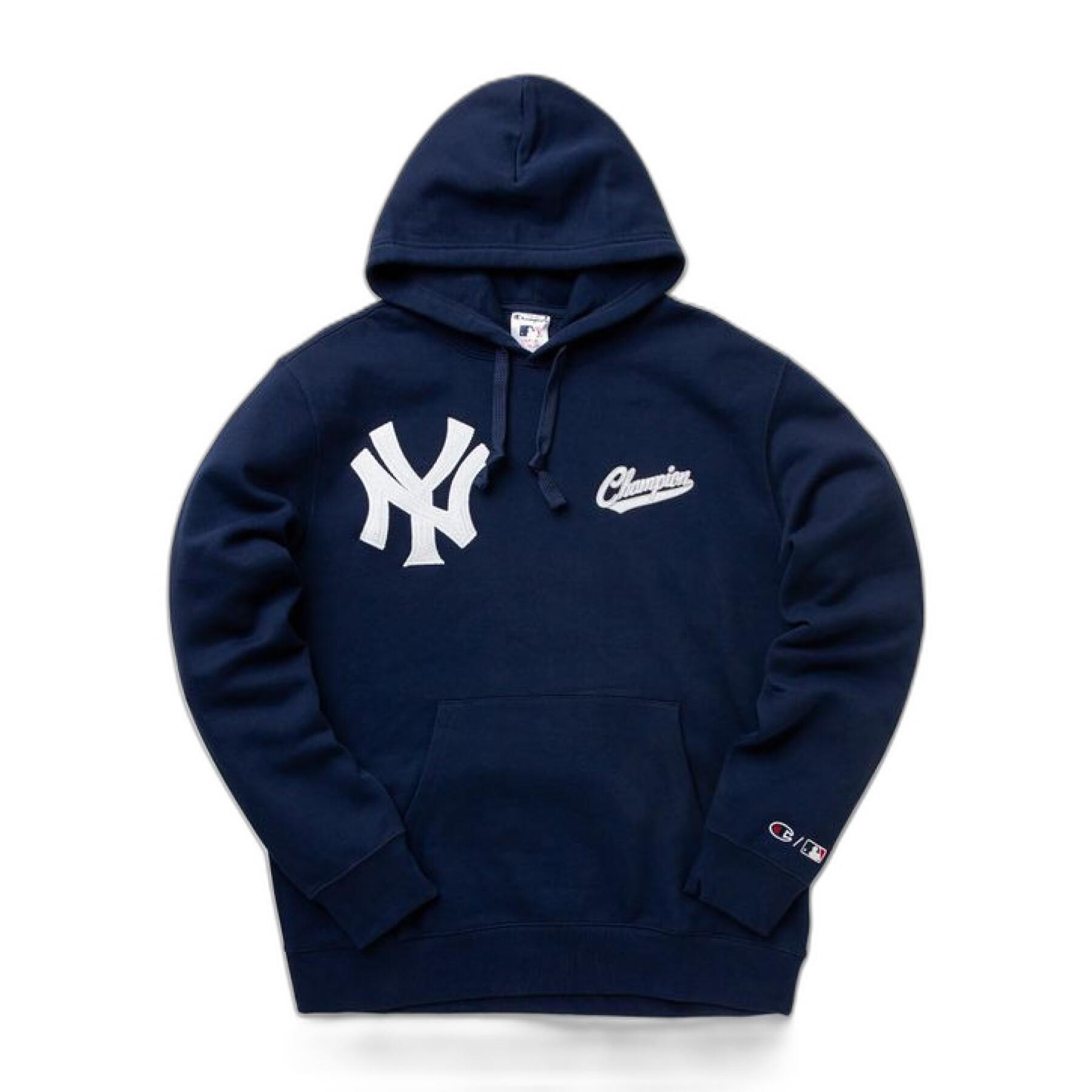 Sweatshirt med huva Champion MLB New York Yankees