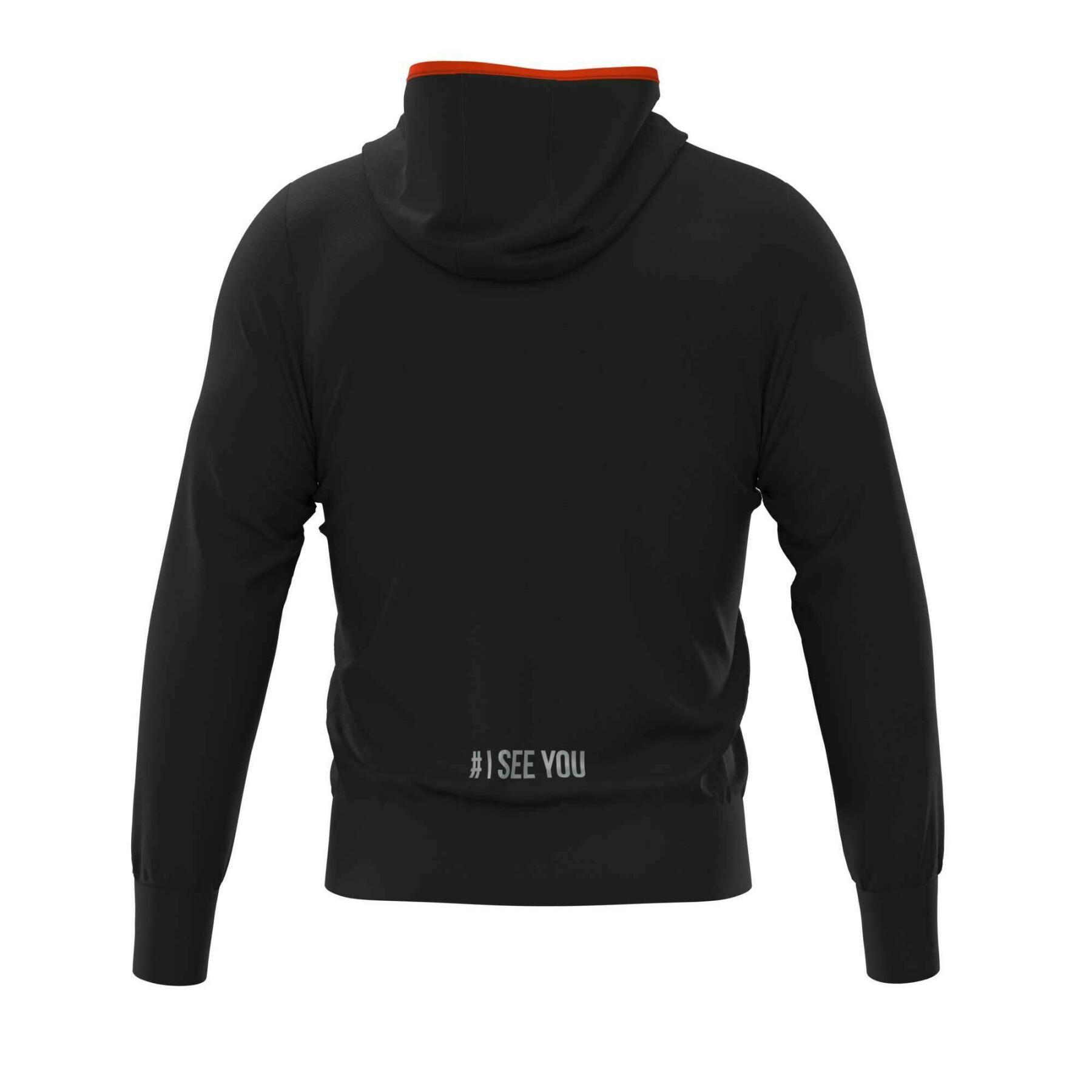 Fleece sweatshirt med huva och dragkedja Errea Black box 2022 I See You
