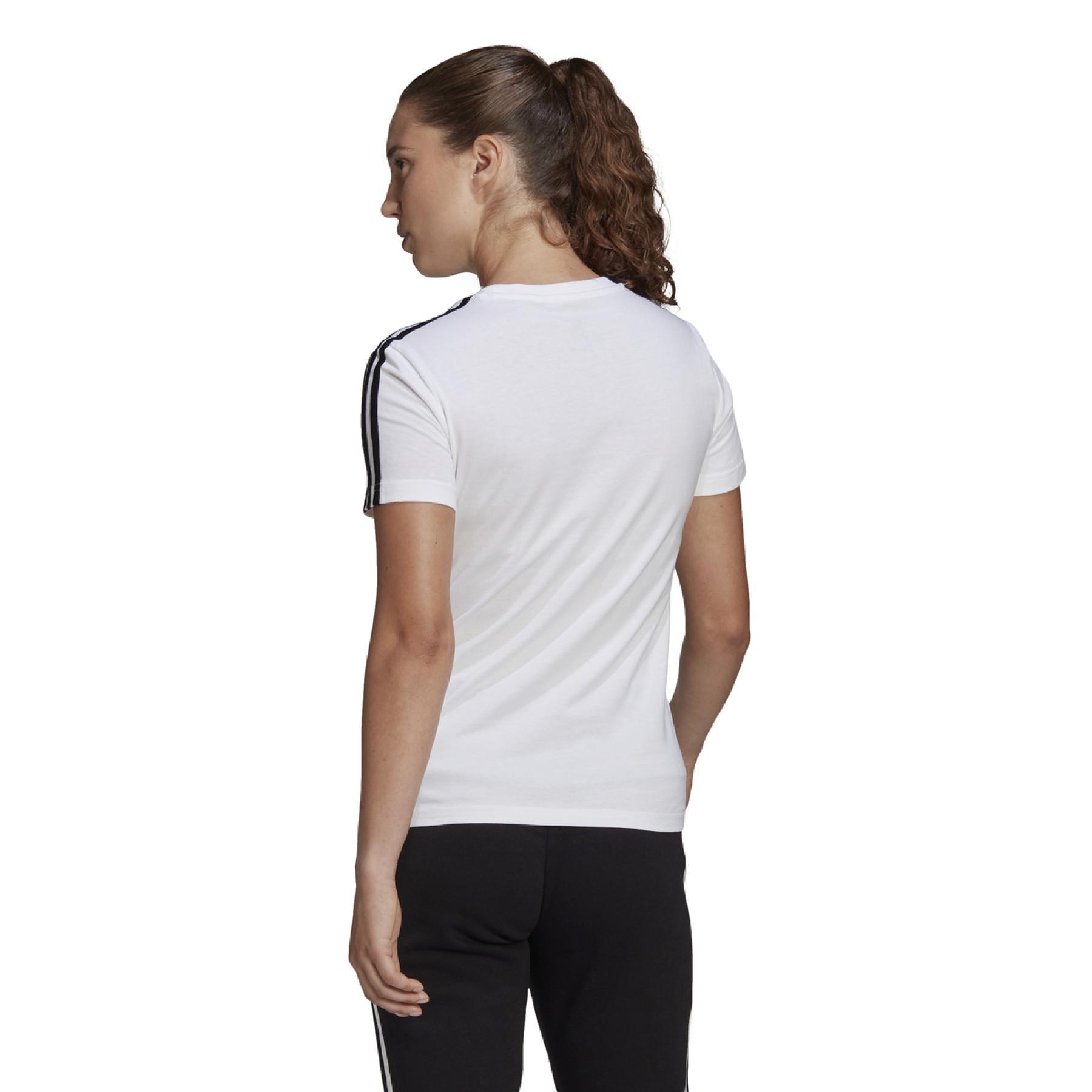 T-shirt för kvinnor adidas Essentials Slim 3-Bandes