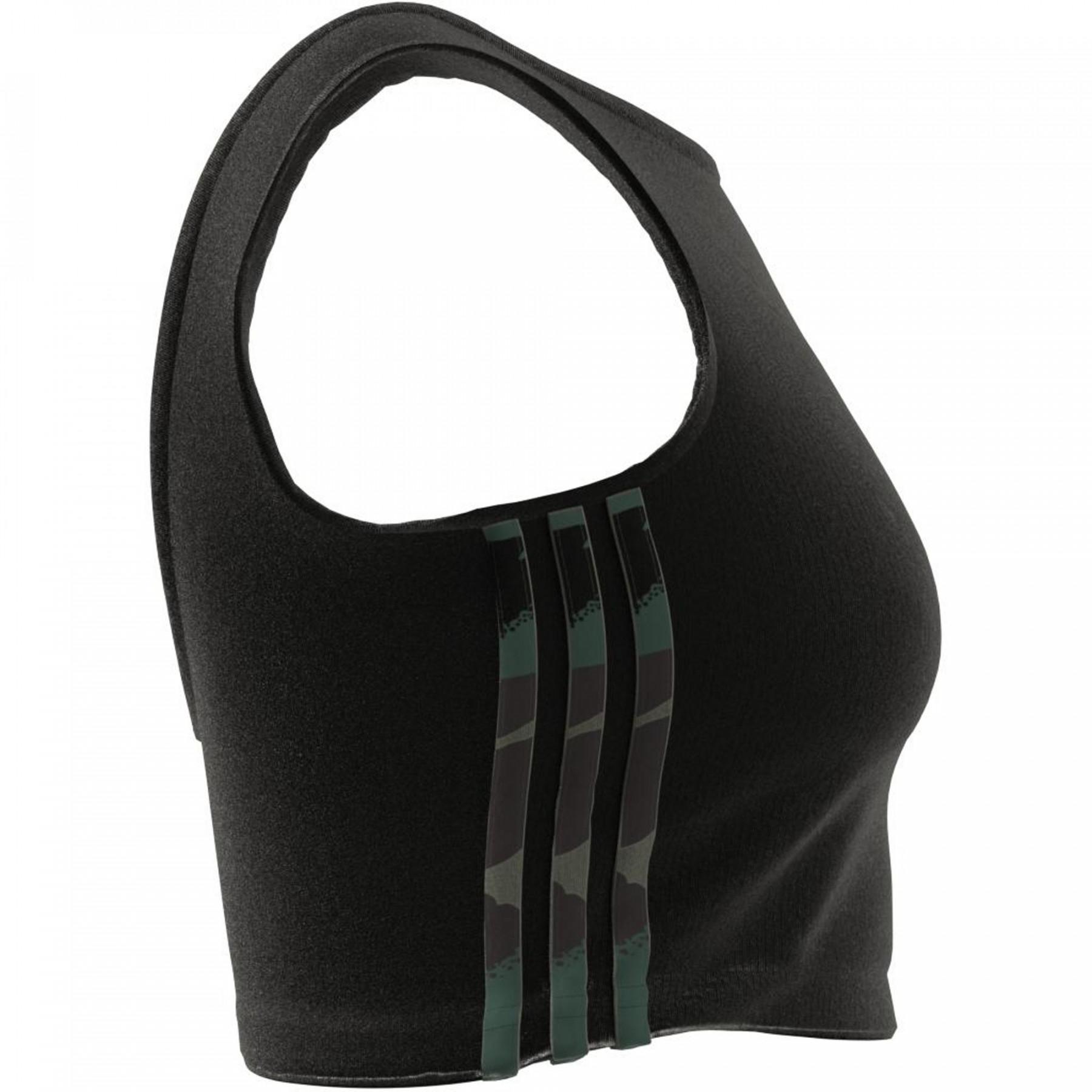 Kort linne för kvinnor adidas Essentials Camouflage 3-Bandes