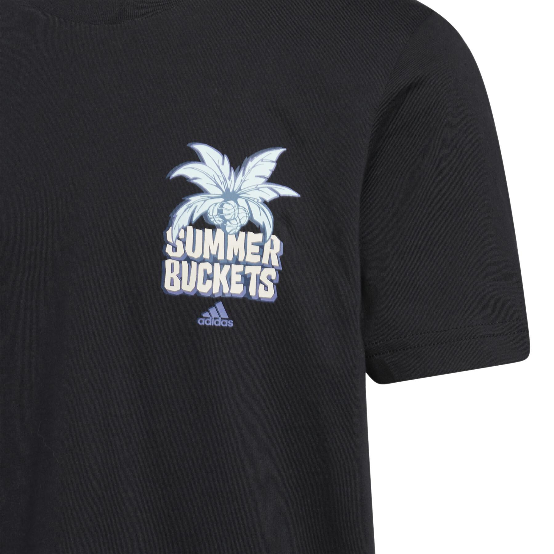 T-shirt för barn adidas Summer Hoops Graphic