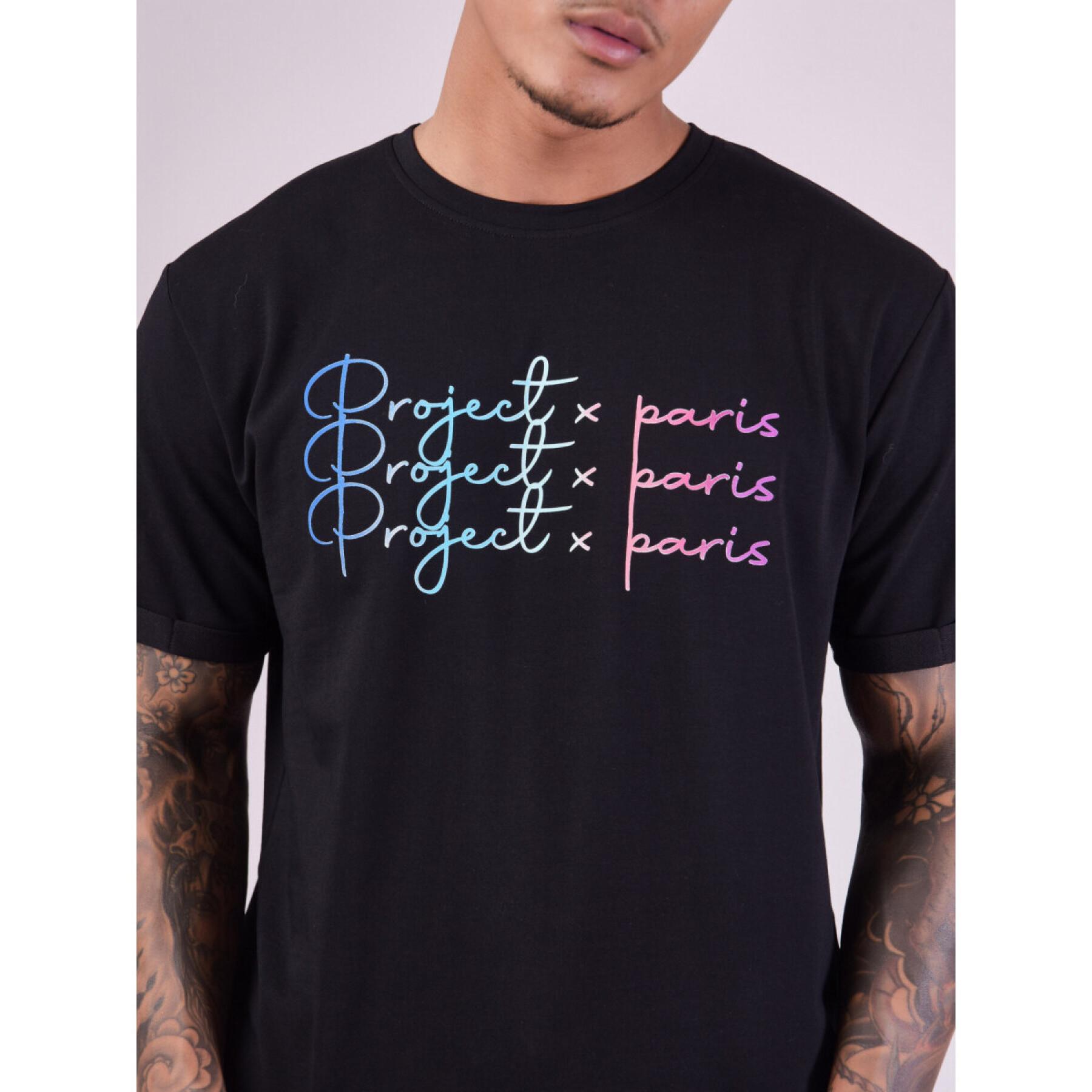 T-shirt med gradienttryckt logotyp Project X Paris