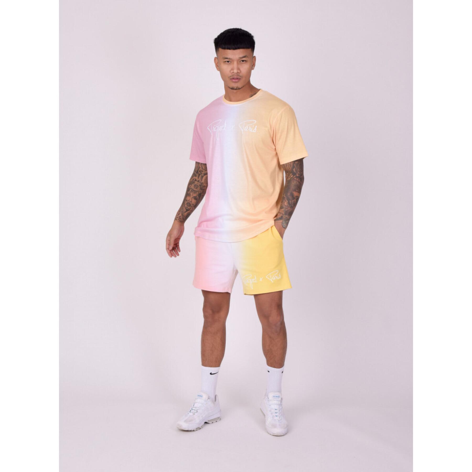 Tvåfärgade gradient-shorts Project X Paris