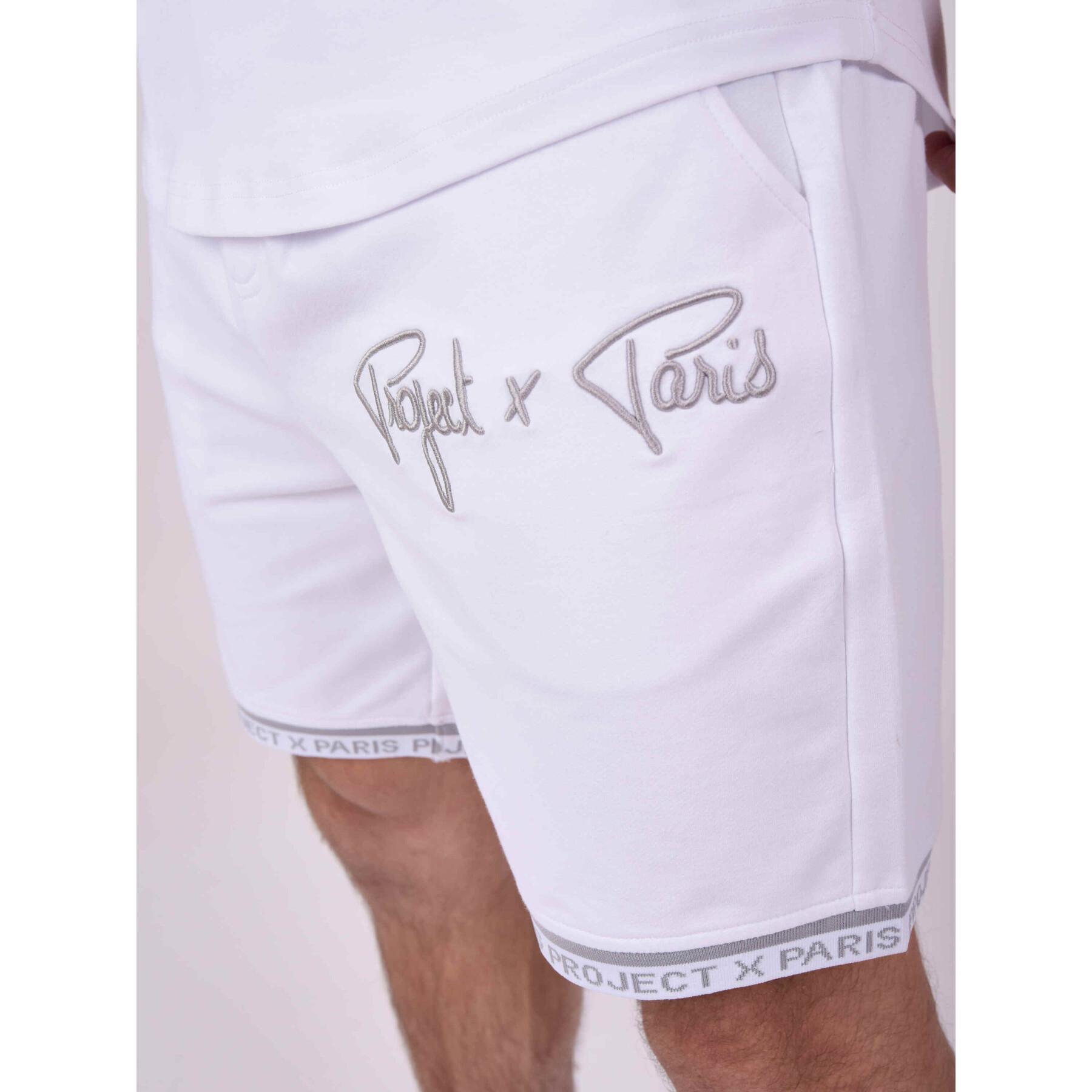Shorts med broderad logotyp Project X Paris