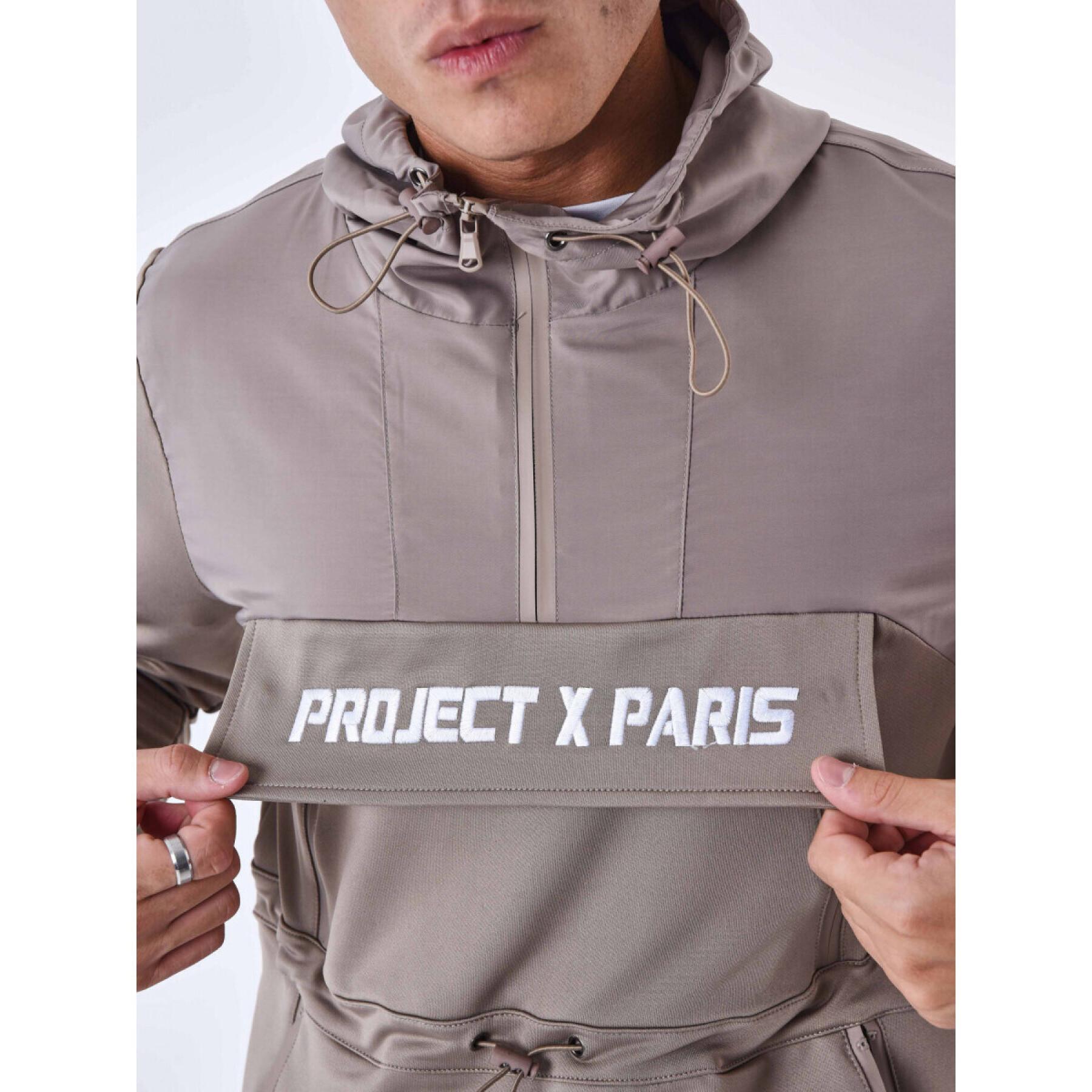 Vindtät sweatshirt med huva Project X Paris