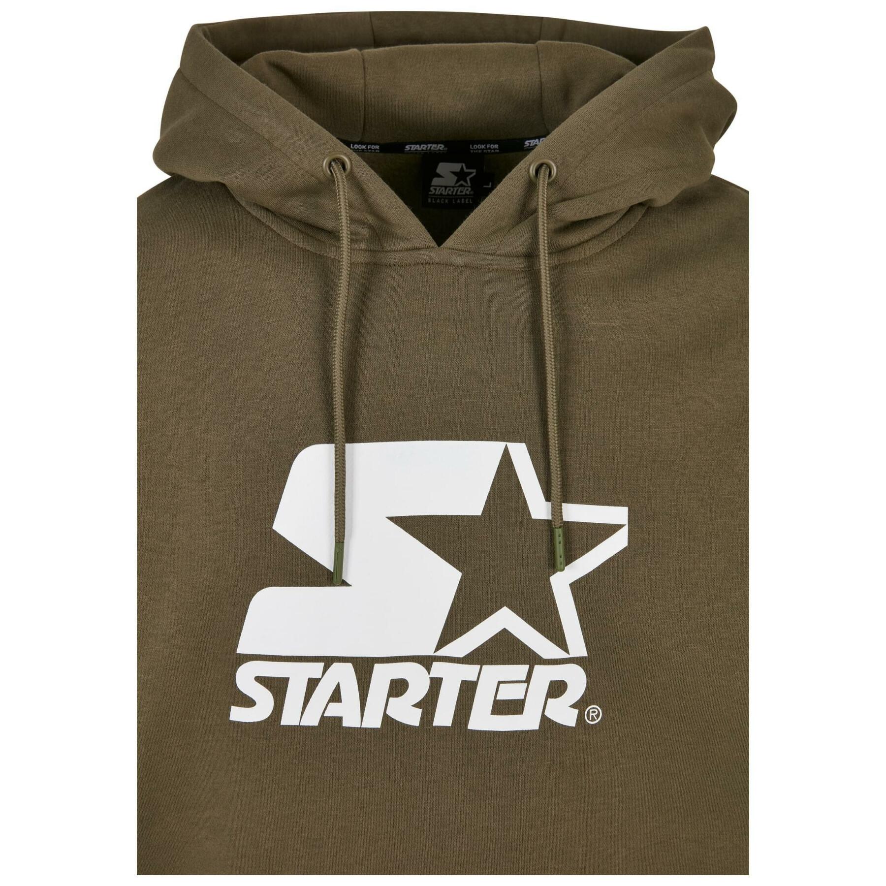 Sweatshirt med huva och logotyp Starter The Classic