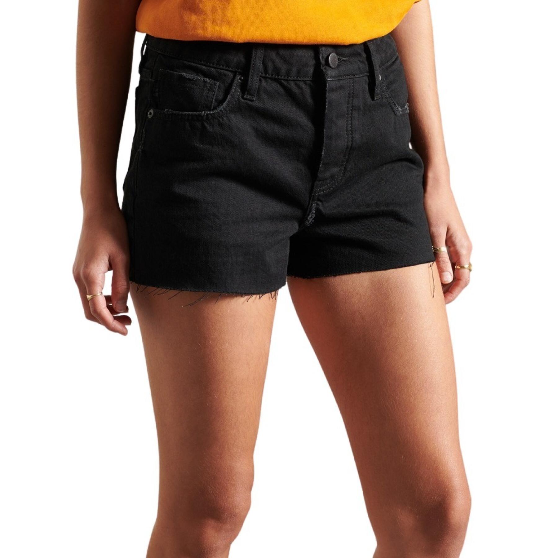 Avklippta shorts med hög midja för kvinnor Superdry