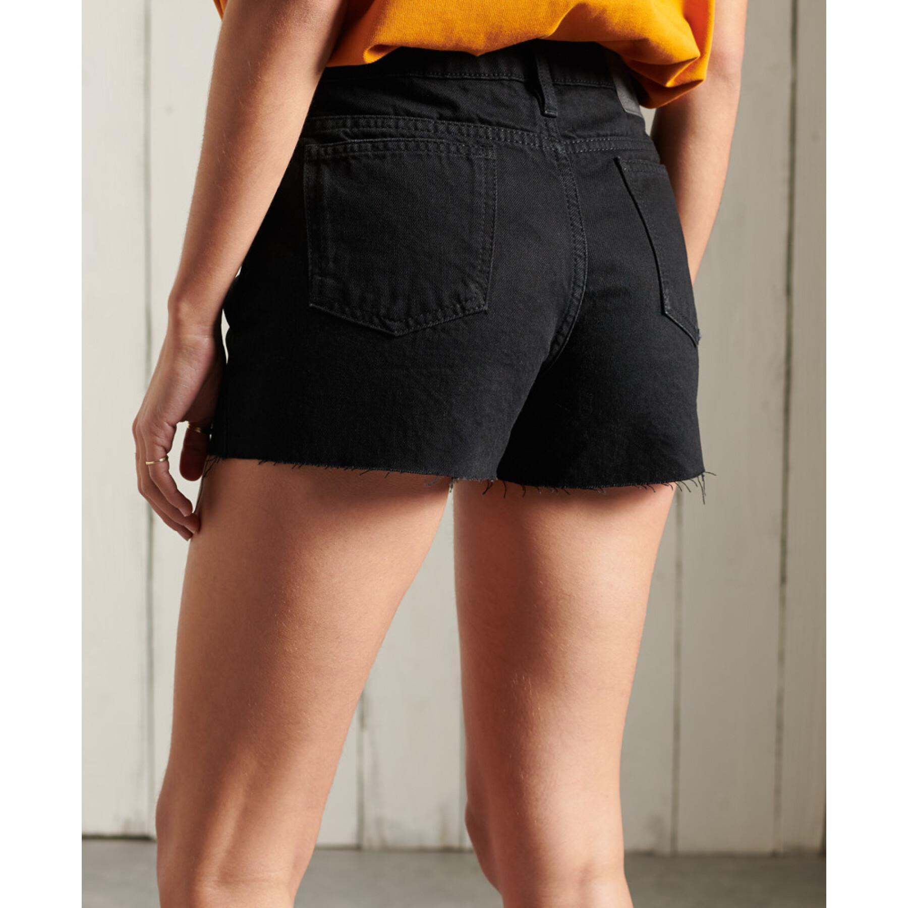 Avklippta shorts med hög midja för kvinnor Superdry