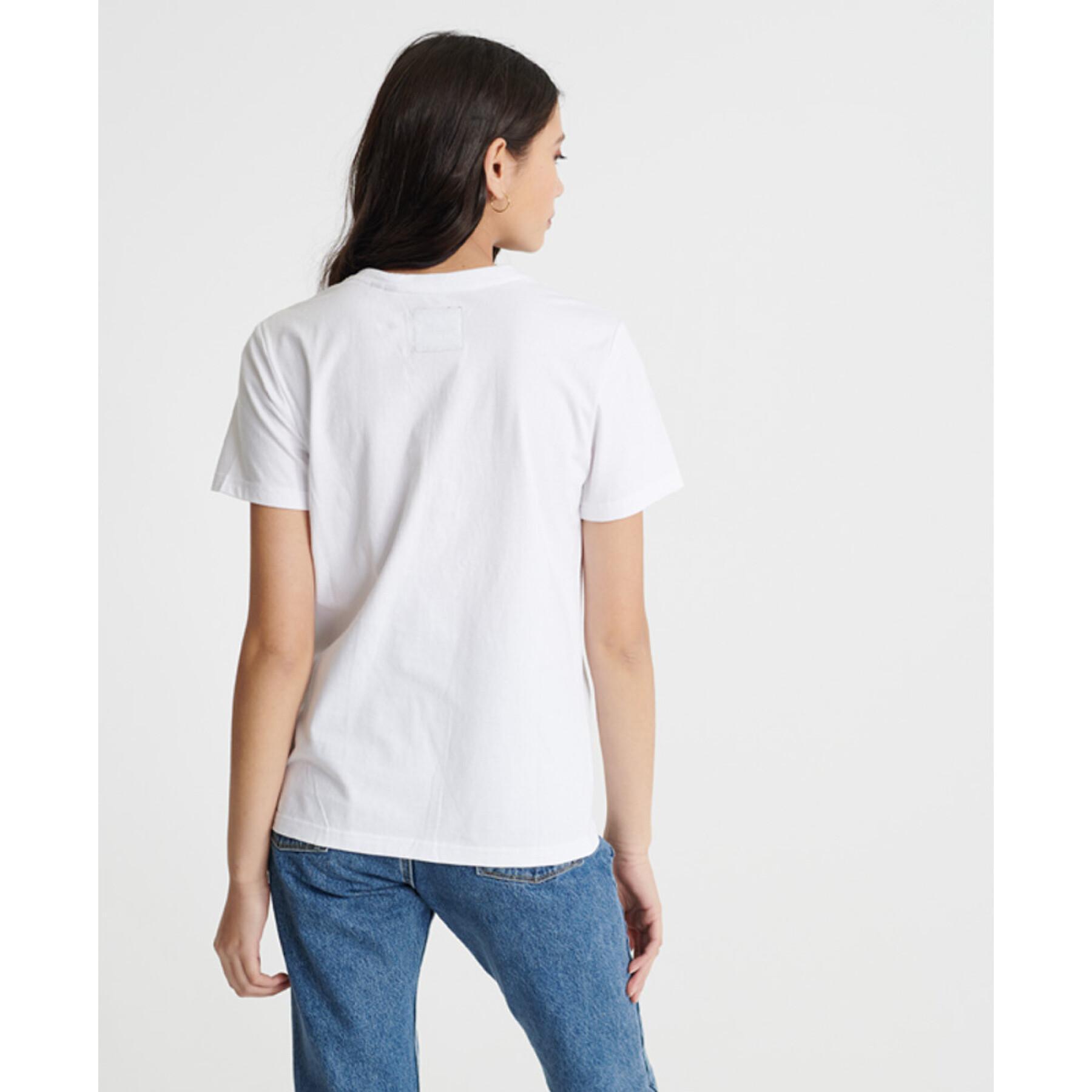 Kontur T-shirt för kvinnor Superdry Vintage Logo Pop