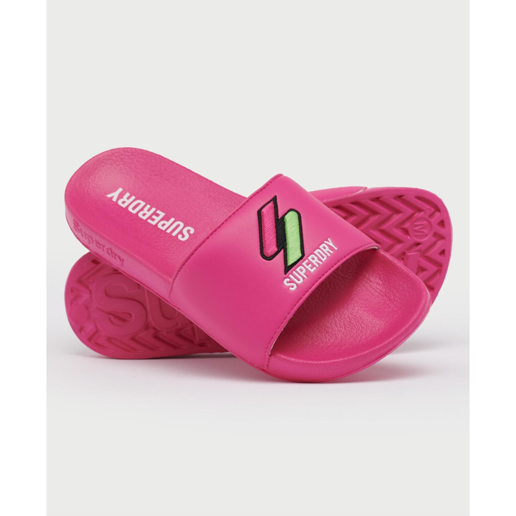 Sandaler för kvinnor i simbassänger Superdry Patch