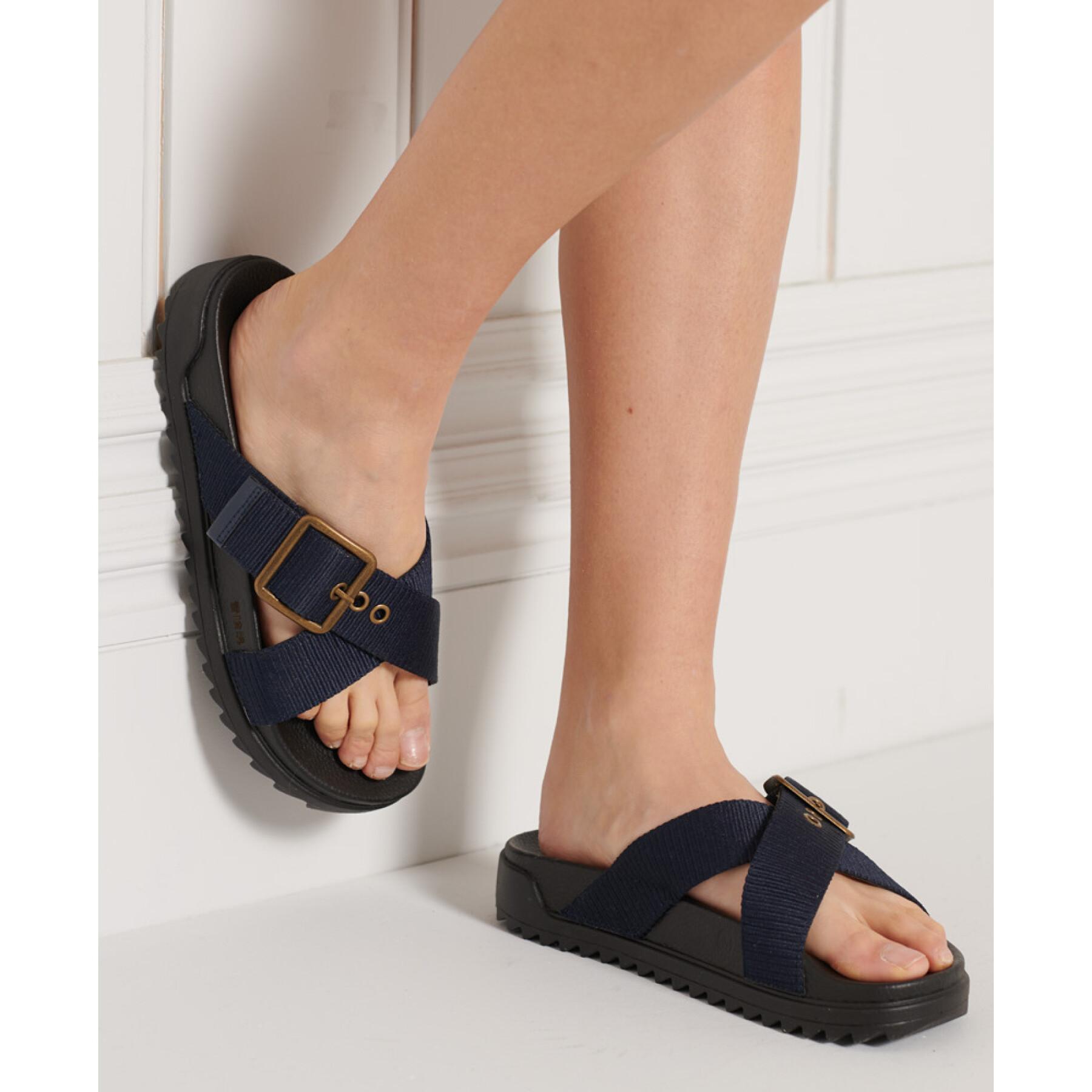 Sandaler med fyrkantigt spänne för kvinnor Superdry