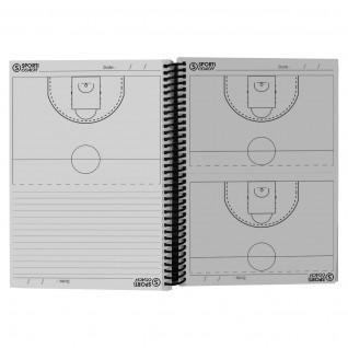 a5 spiralbunden anteckningsbok för basketcoach Sporti