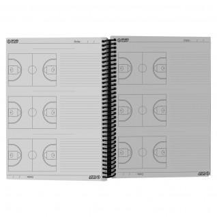 a4 spiralbunden anteckningsbok för basketcoach Sporti