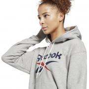 Sweatshirt med huva för kvinnor Reebok Identity Logo French Terry