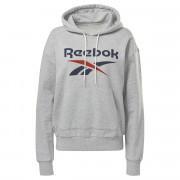 Sweatshirt med huva för kvinnor Reebok Identity Logo French Terry