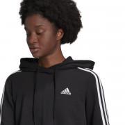 Kort sweatshirt med huva för kvinnor adidas Essentials 3-Bandes
