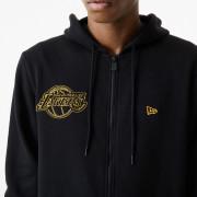 Sweatshirt med huva New Era NBA Chain Stitch Los Angeles Laker
