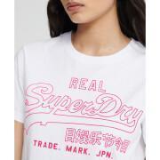 Kontur T-shirt för kvinnor Superdry Vintage Logo Pop