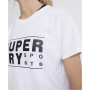 T-shirt med mönster för kvinnor Superdry Core Sport